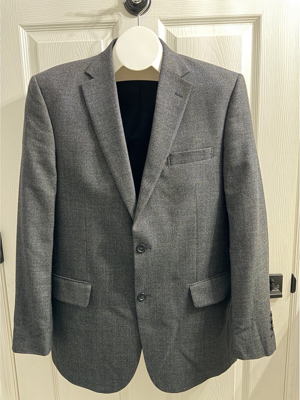 Jos A Bank Traveler’s Collection Blazer Tailored Fit Blue/Gray Mens Sport Coat